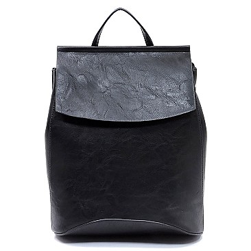 2 WAY FLAP BACKPACK SHOULDER BAG