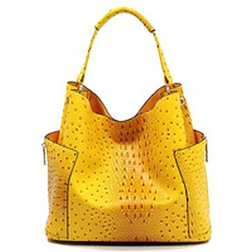 Ostrich Croc 2-in-1 Shoulder Bag Hobo