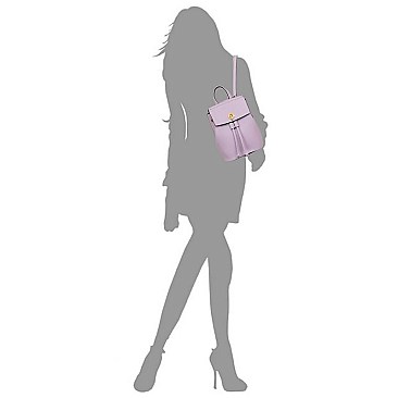 Fashion Convertible Drawstring Backpack Satchel