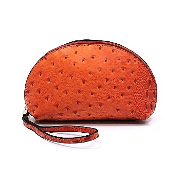 3 in 1 Ostrich Embossed Turn-Lock Satchel Tote SET