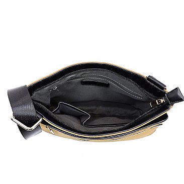 Nylon Messenger Crossbody Bag