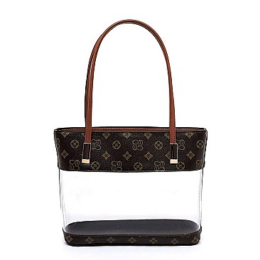 TRANSPARENT 3 IN 1 MONOGRAM TOTE