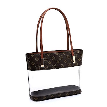 TRANSPARENT 3 IN 1 MONOGRAM TOTE