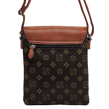 Flap Monogram Cross Body Bag