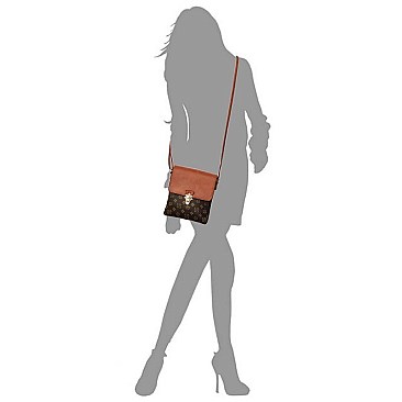 Flap Monogram Cross Body Bag
