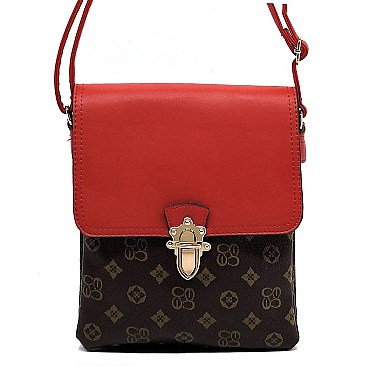 Flap Monogram Cross Body Bag