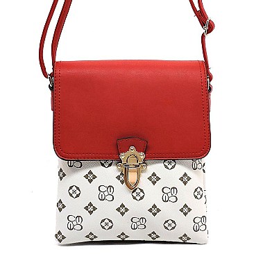 Flap Monogram Cross Body Bag