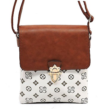 Flap Monogram Cross Body Bag