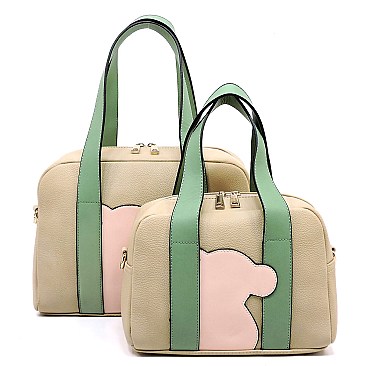 Fashion Bear 2-in-1 Boston Bag