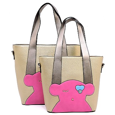 Fashion Bear 2-in-1 Tote Bag