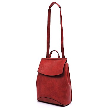 2 WAY FLAP BACKPACK SHOULDER BAG