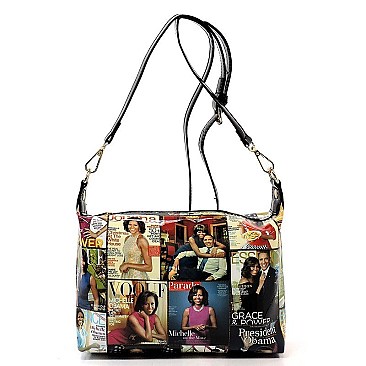 3 IN 1 MAGAZINE COVER COLLAGE SATCHEL