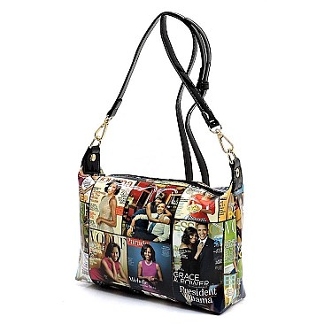 3 IN 1 MAGAZINE COVER COLLAGE SATCHEL