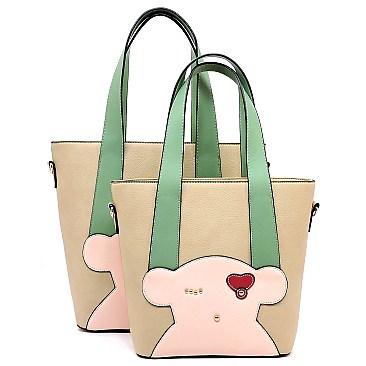 Fashion Bear 2-in-1 Tote Bag