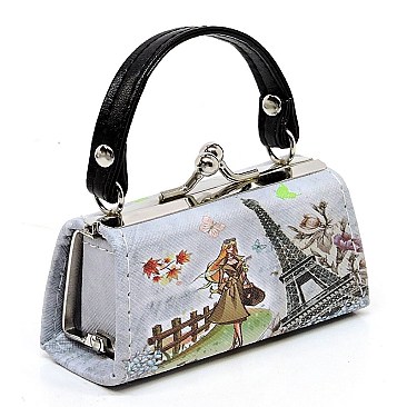 Pack of 12 Paris Design Coin Purse