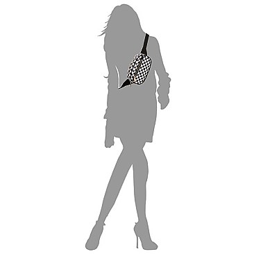 Checker Pattern Fanny Pack Waist Bag
