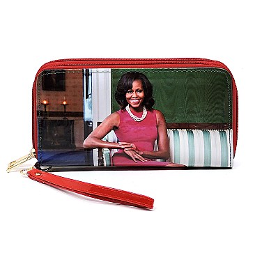 Zip Around Magazine Cover Wallet Wristlet