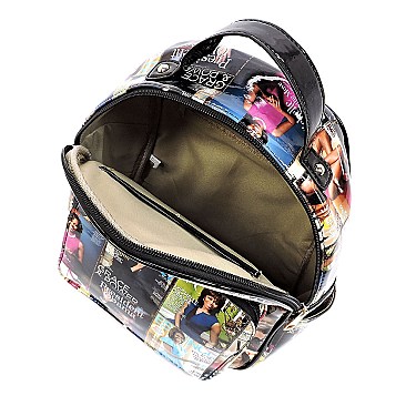 Michelle Obama - Cat Ears Magazine Cover Collage Backpack