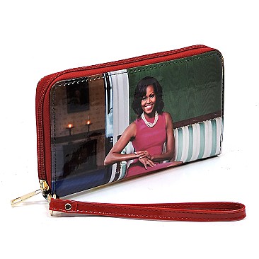 CH-OB2669D 3-in-1 Twin Tote Wallet SET,Michelle Obama