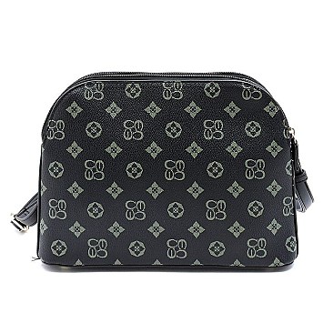 MONOGRAM MID ZIP TASSEL CROSSBODY BAG