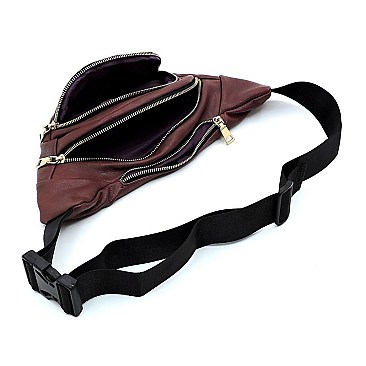 Fashion Multi Pocket Fanny Pack Waist Bag