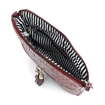 Ostrich Fashion Crossbody Bag