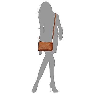 Color Block String Accent 2 in 1 Hobo MH-D0459