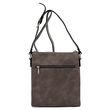 Tassel Accent Multi-Pocket Cross Body Messenger MH-BW2344