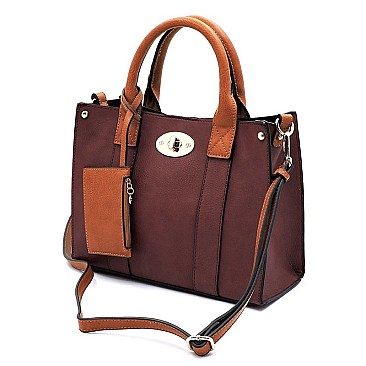 Fashion 3-in-1 Boxy Satchel