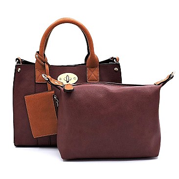 Fashion 3-in-1 Boxy Satchel