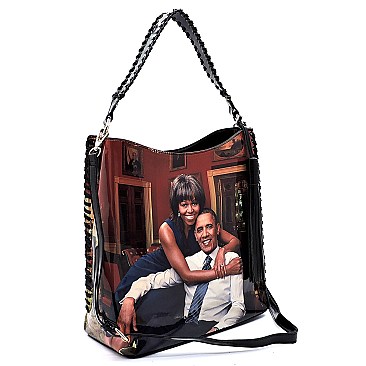 Large Magazine Cover Picture Bucket Satchel
