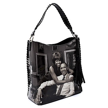 Large Magazine Cover Picture Bucket Satchel