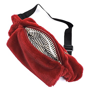 Faux Fur Fanny Pack Waist Bag