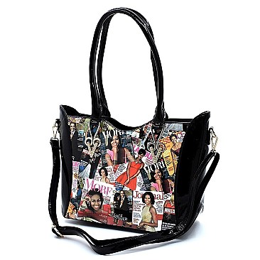 MICHELLE OBAMA 3 PCS TOTE + SATCHEL + WALLET SET