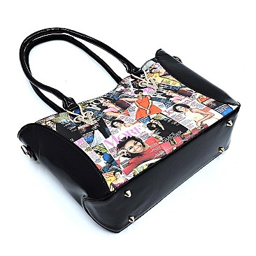 MICHELLE OBAMA 3 PCS TOTE + SATCHEL + WALLET SET