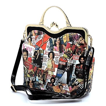 MICHELLE OBAMA 3 PCS TOTE + SATCHEL + WALLET SET