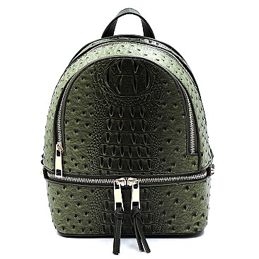 Ostrich Croc Backpack