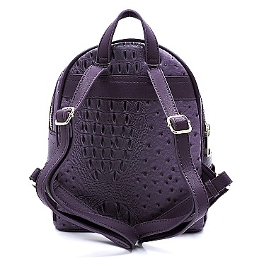 Ostrich Croc Backpack