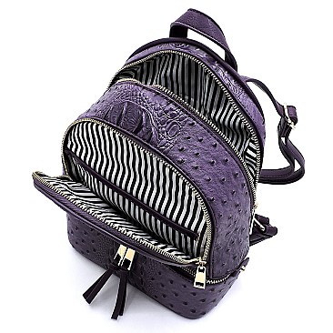 Ostrich Croc Backpack