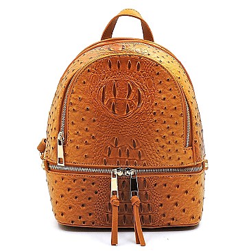 Ostrich Croc Backpack