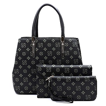 TOP-HANDLE MONOGRAMMED 3 IN 1 SATCHEL