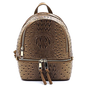Ostrich Croc Backpack