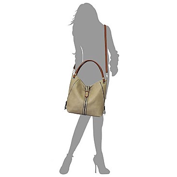Fashion Zipper Shoulder Bag