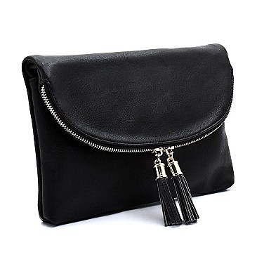 Fashion Flapover Clutch Crossbody Bag