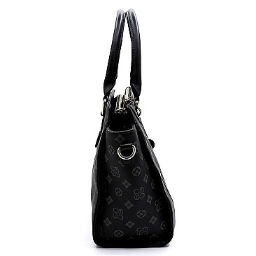 TWIST LOCK MONOGRAM SATCHEL