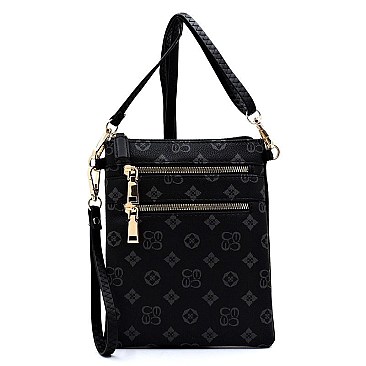 MONOGRAM MULTI-ZIP CROSSBODY BAG