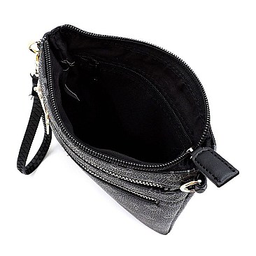 MONOGRAM MULTI-ZIP CROSSBODY BAG