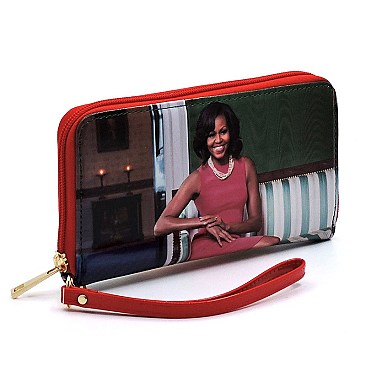 CH-OB2678D - 3 PCS Michelle Obama Satchel+Clutch+Wallet
