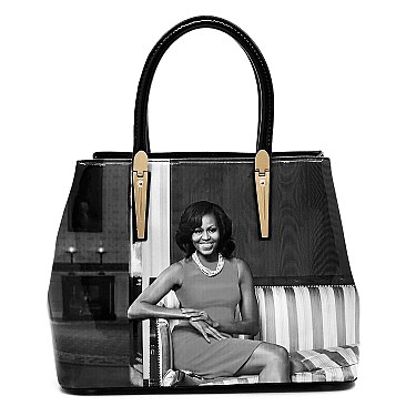 CH-OB2678D 3-in-1 Set Michelle Obama Satchel+Clutch+Wallet