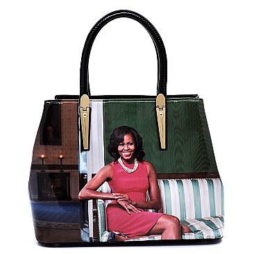 CH-OB2678D 3-in-1 Set Michelle Obama Satchel+Clutch+Wallet